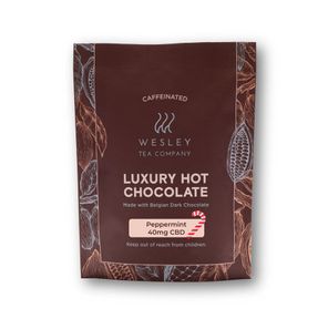 40mg CBD Isolate Luxury Peppermint Hot Chocolate Single by Wesley Tea