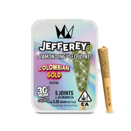 Colombian Gold Jefferey Infused Joint .65g 5pk 3.25g 3.25 g