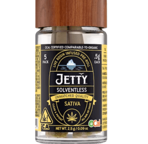 Jetty Solventless Infused Pre-roll 5pk Tropicana Cookies x Garlic Grove 2.5g