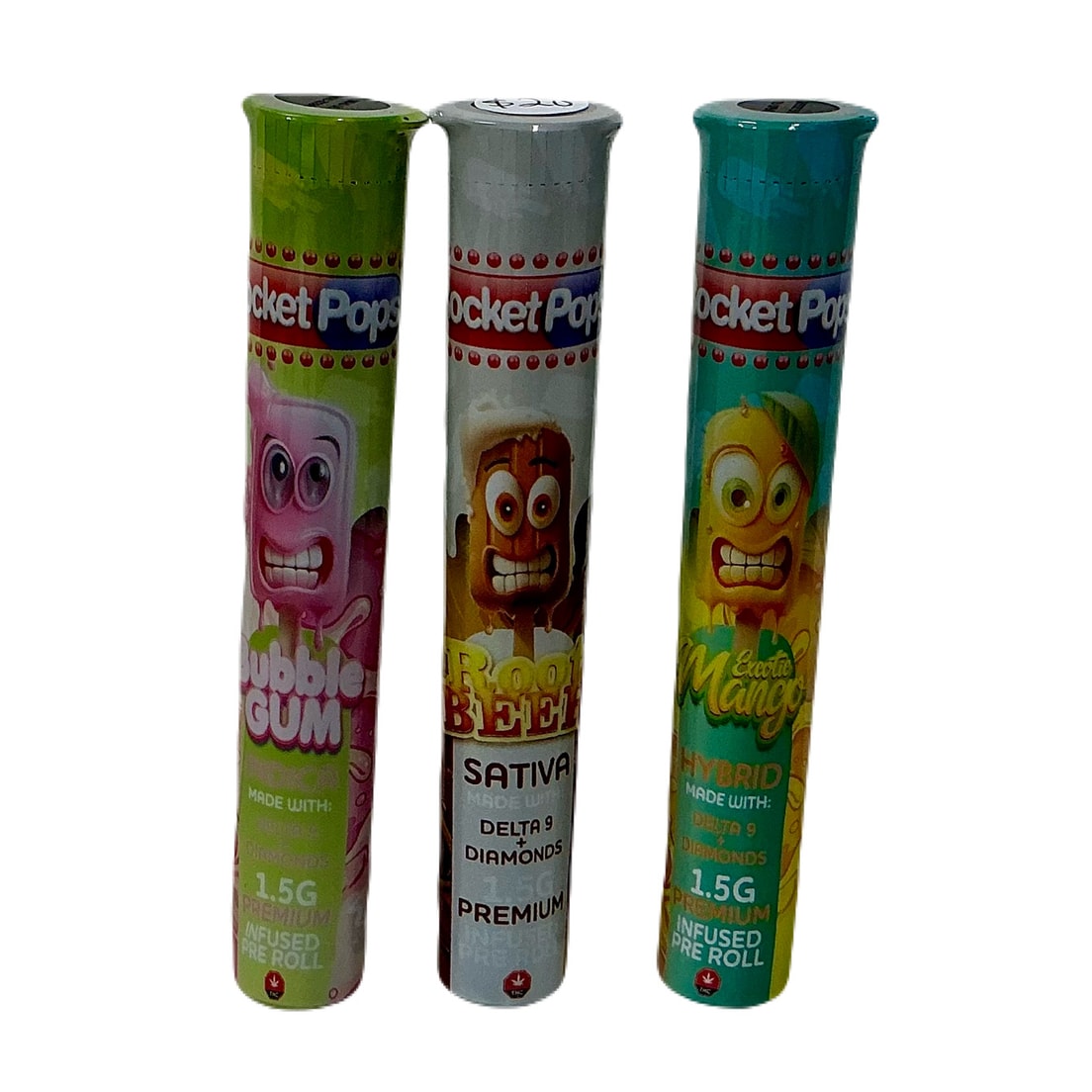 Rocket Pop Rocket Joint Delta 9 /Diamonds 1.5 GR $20