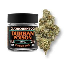 [Claybourne Co.] Flower - 1g - Durban Poison (S)