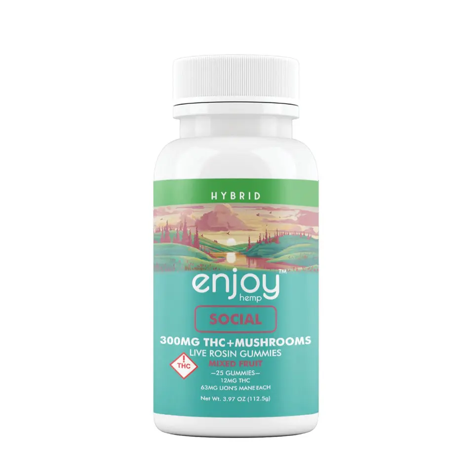 Enjoy THC + Lion's Mane Social Gummies - 25ct