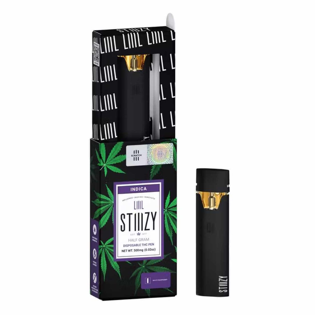 Stiiizy AIO Vape White Raspberry .5g