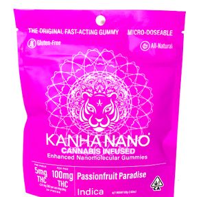 B2G1! - Kanha - NANO Gummies - Passionfruit Paradise - Indica! - 100mg