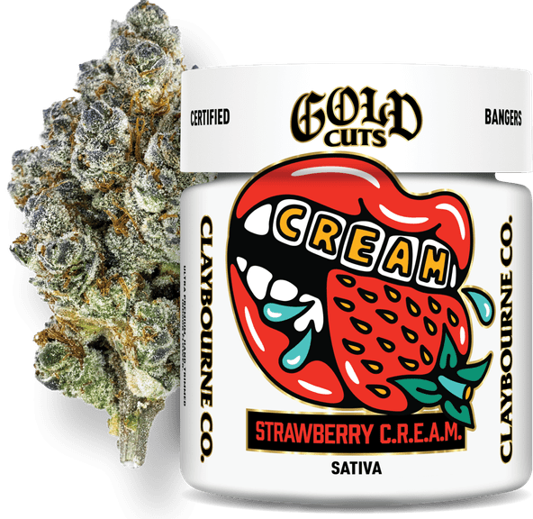 Claybourne Co. - Gold Cuts - 3.5g - Strawberry C.R.E.A.M.