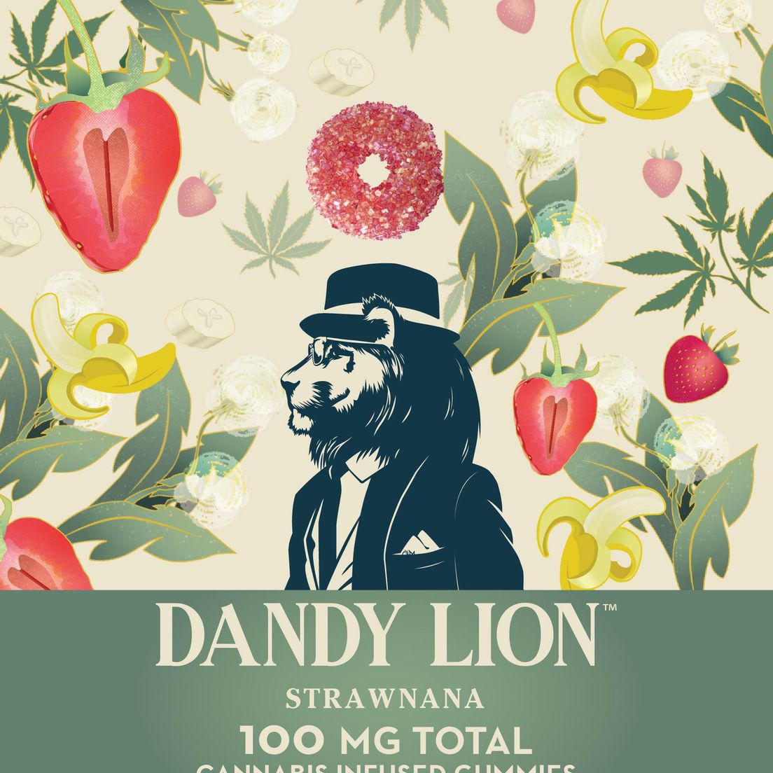 Dandy Lion - 100mg Gummies - Strawnana