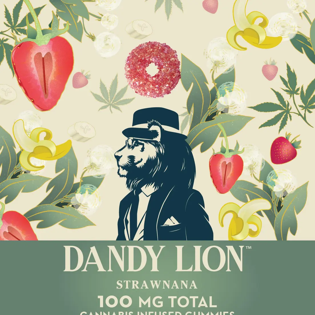 Dandy Lion - 100mg Gummies - Strawnana