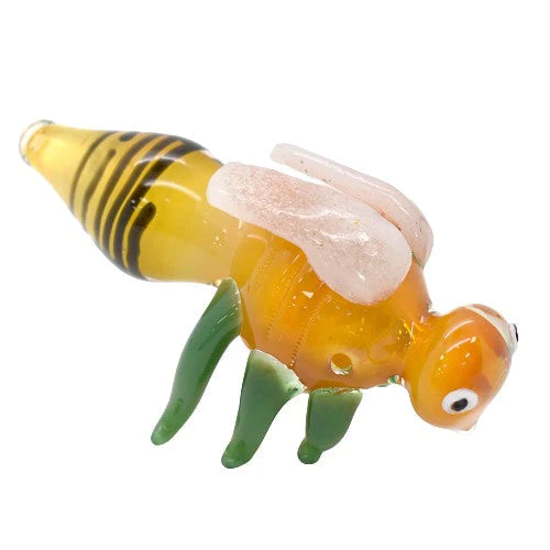 5" HONEY BEE GLASS HANDPIPE