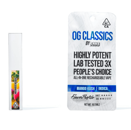 Cake AIO Vape OG Classics Mango Kush 1g at Kolas Arden