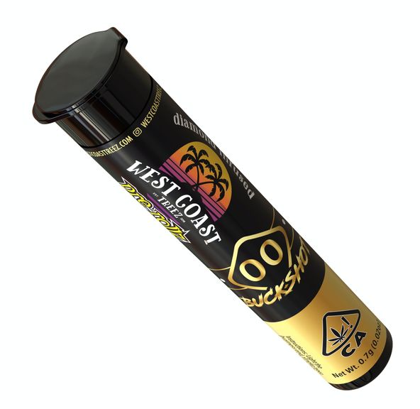 D. West Coast Treez .7g Diamond Infused Pre Roll - 00 Buckshot (H)