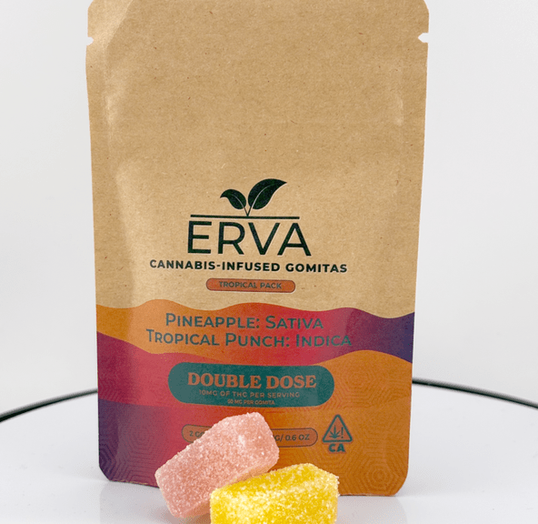 ERVA - TROPICAL PUNCH DOUBLE DOSE - 100MG SPLIT SATIVA AND INDICA