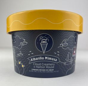 Albariño Mimosa (GF) | 50mg Ice Cream (4.5oz) | Harbor House x Cloud Creamery