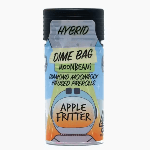 PRE-ORDER ONLY 2.5g Apple Fritter (Hybrid) Diamond Moonrock Infused Pre-rolls - Dime Bag