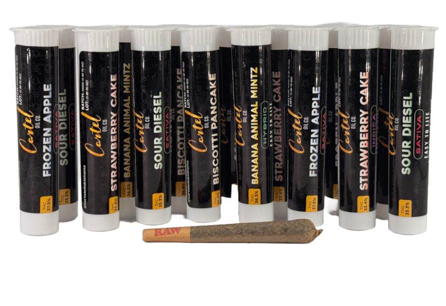 Cartel Oil Co - Infused Pre-Roll 1.2g - Hybrid - Mint Chip Gelato