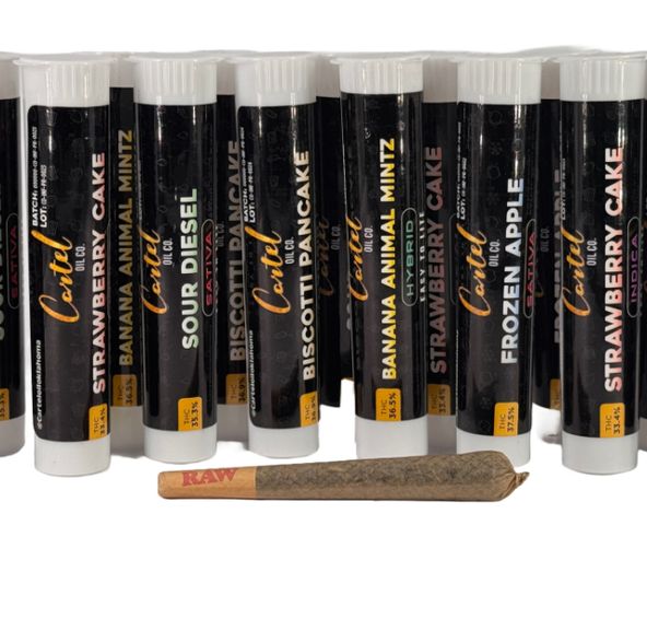 Cartel Oil Co - Infused Pre-Roll 1.2g - Hybrid - Mint Chip Gelato