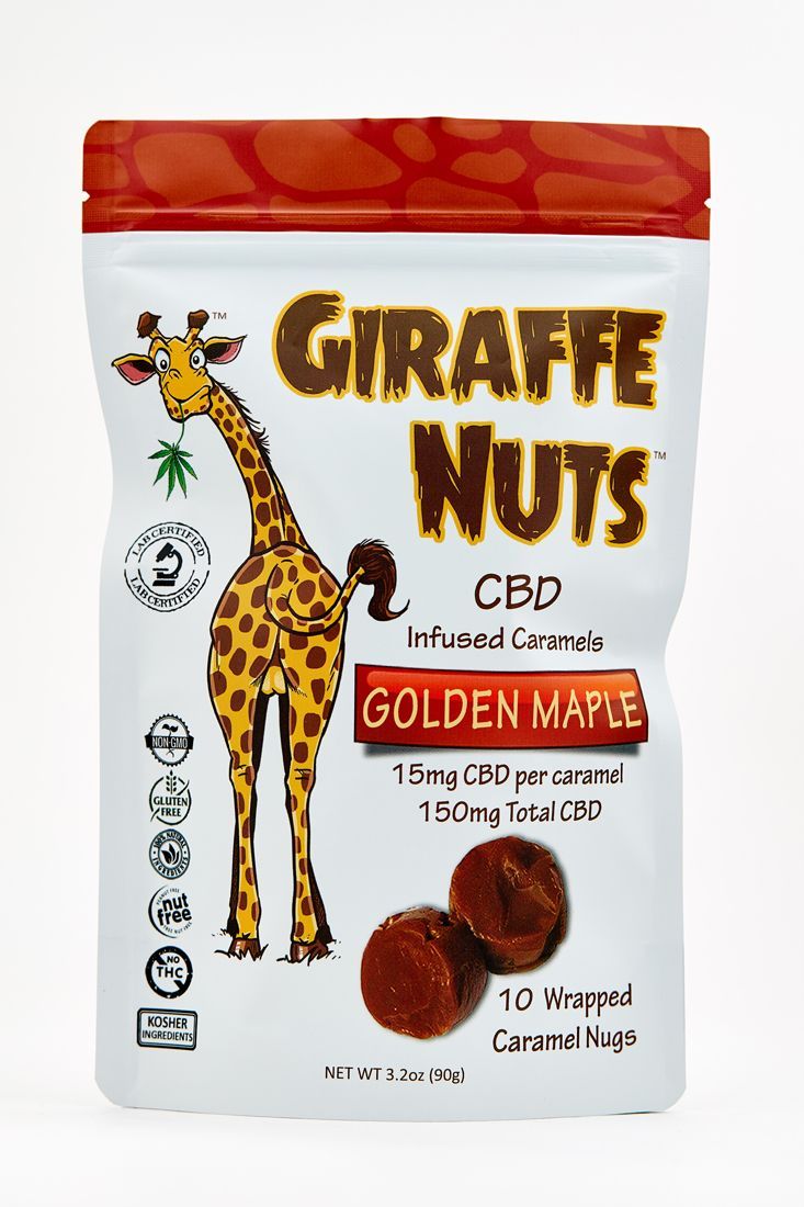 Giraffe Nuts: CBD Caramels Bundle (150mg) 10 CT /15MG ea