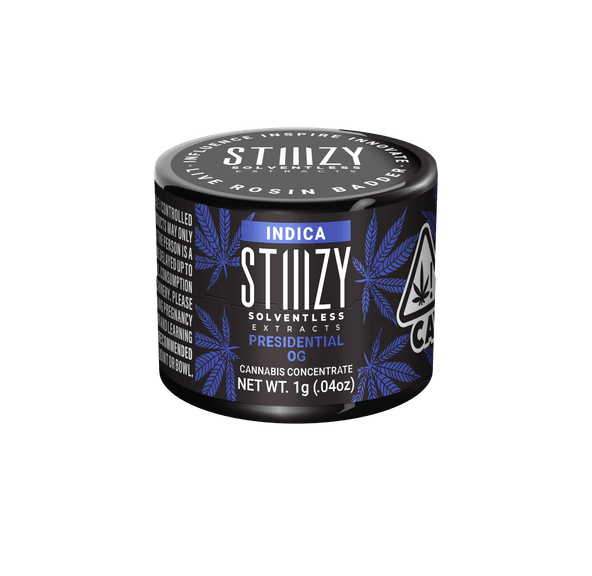 STIIIZY EXTRACTS - 1G LIVE ROSIN BADDER - PRESIDENTIAL OG