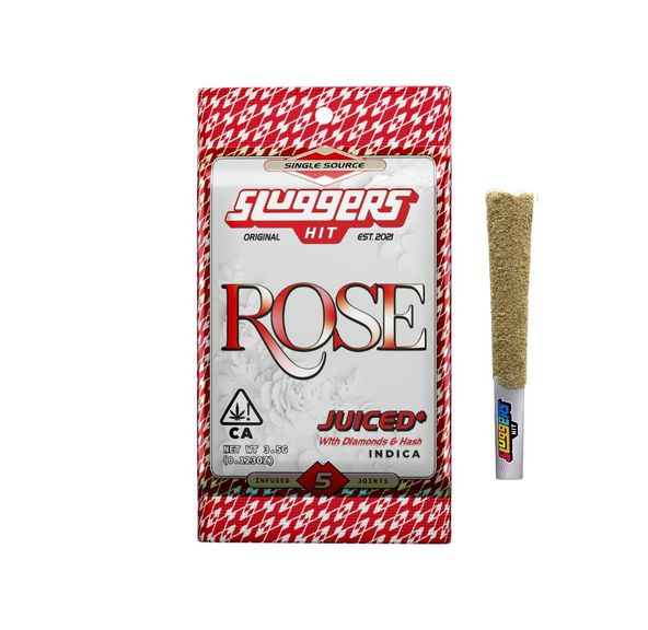 Sluggers Rose .7g Diamond Infused Preroll 5pk 47.4%