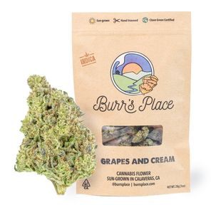 Burr's Place 28g Grapes & Cream $80