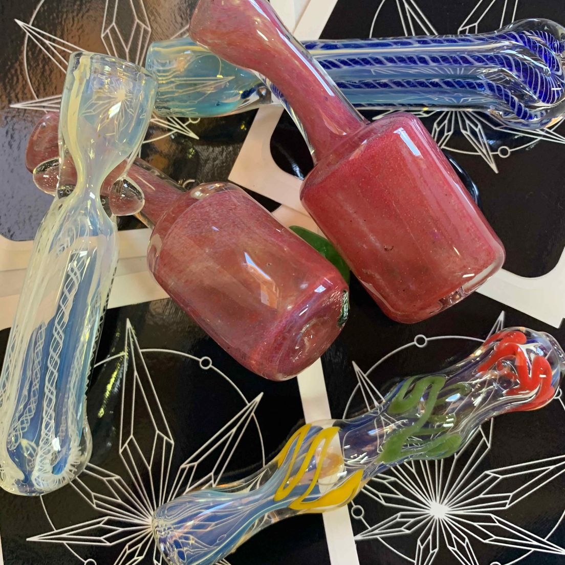 Handblown Chillum-assrtd