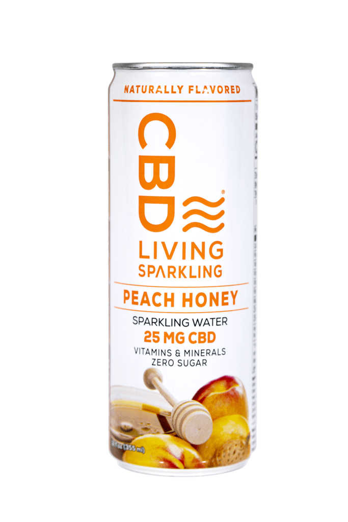 CBD Sparkling Water - Peach Honey 25mg