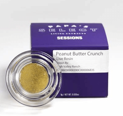 Papa's Select - Peanut Butter Crunch - Live Rosin Badder - Outdoor - 1g - Hybrid