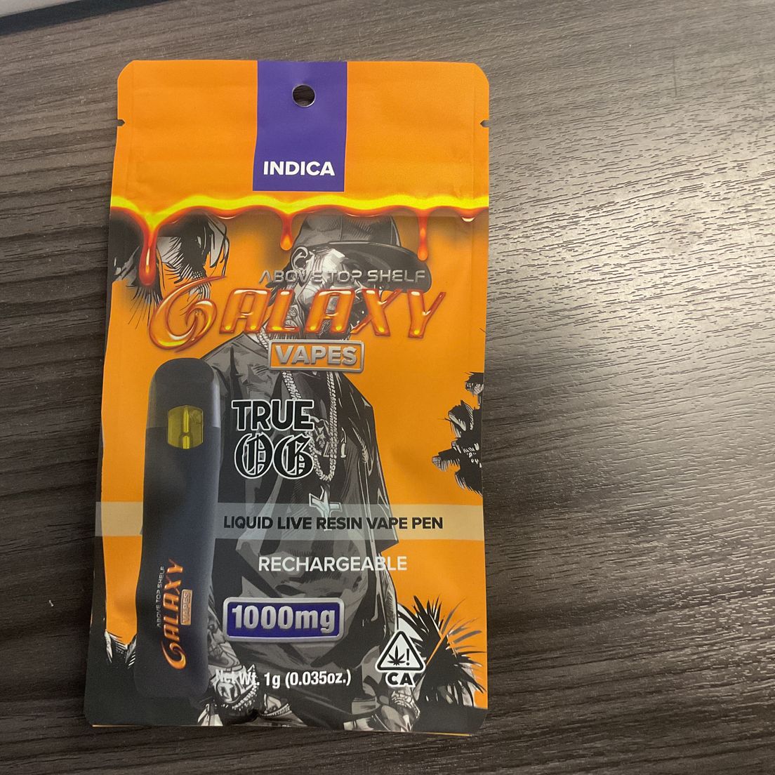 Galaxy | Liquid Live Resin Vape Pen | True OG