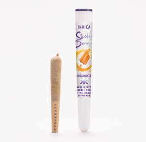 1 x 0.5g Infused Sticky Banger Pre-Roll Indica Creamsicle by KushKraft
