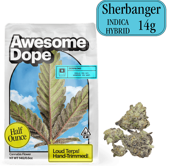 Awesome Dope | Flower | 14g | Smalls | Sherbanger