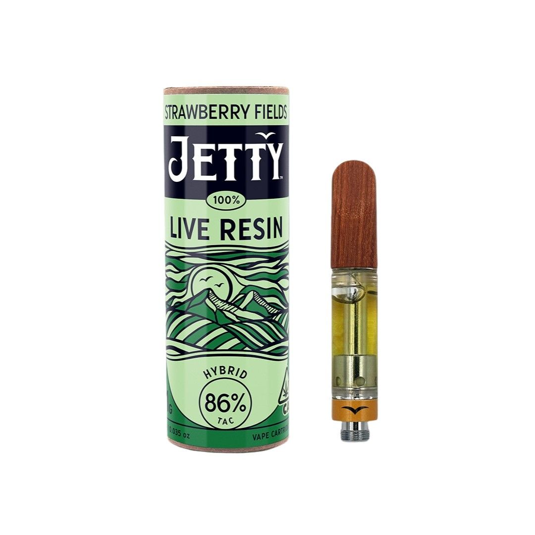 Jetty Live Resin Cartridge Strawberry Fields 1g