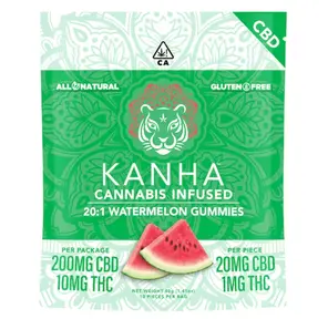20:1 CBD:THC | Watermelon | 200mg CBD/10mg THC | 10-pack 40.00 g