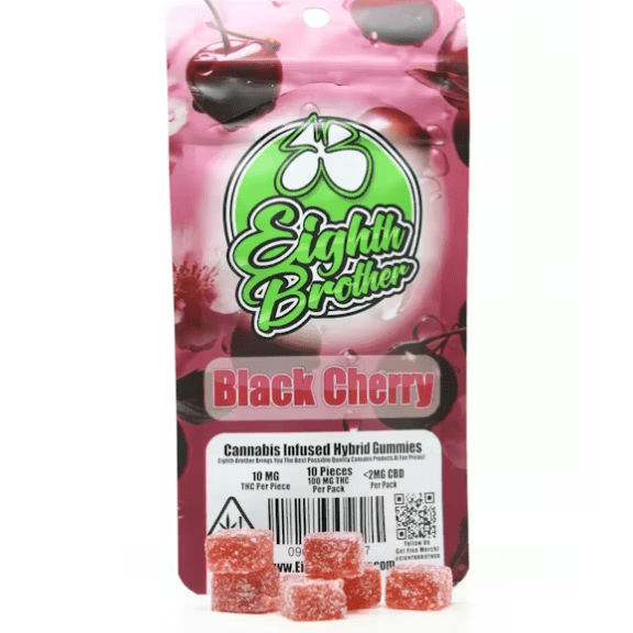 Black Cherry Gummies 10 pack (100mg)