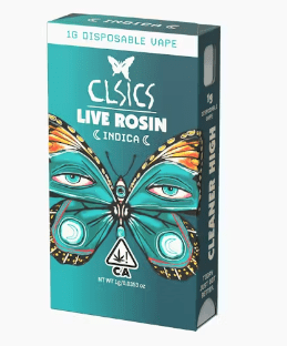 CLSICS Live Rosin All-In-One Cartridge 1g Indica Berry Prizm