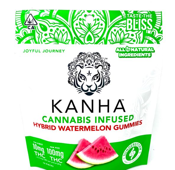B2G1! - Kanha - Gummies - Watermelon - Hybrid! - 100mg
