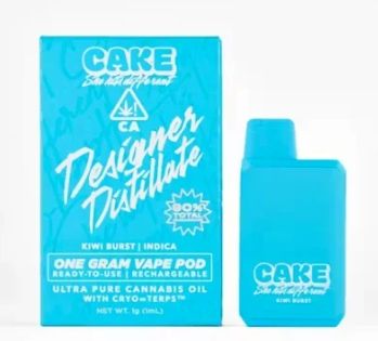 Cake - Kiwi Burst - Designer Distillate Disposable Vape 1.25g