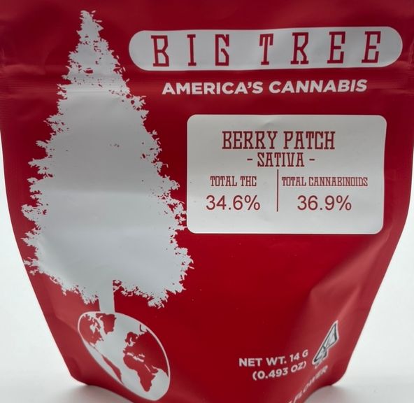 Berry Patch (sativa) - 14g Flower (THC 34%) by Big Tree **Buy 2 for $90**