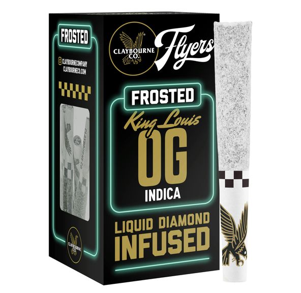 Claybourne Co. - Frosted Flyers - (x5) .5g Infused Prerolls - 2.5g - King Louis OG