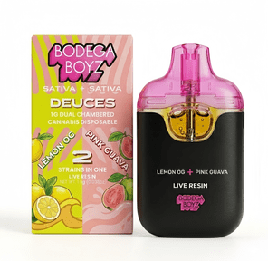 Bodega Boyz | AIO Vape | 1g | Dual | Live Resin | Lemon OG (S) x Pink Guava (S)