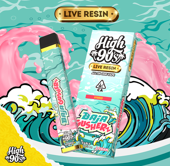 High 90s - Baja Gushers Live Resin - 1g AIO