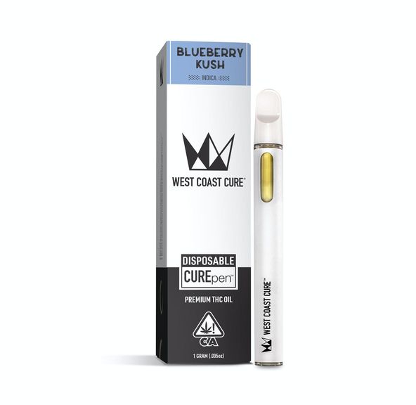 1g Disposable CUREpen Blueberry Kush - WEST COAST CURE