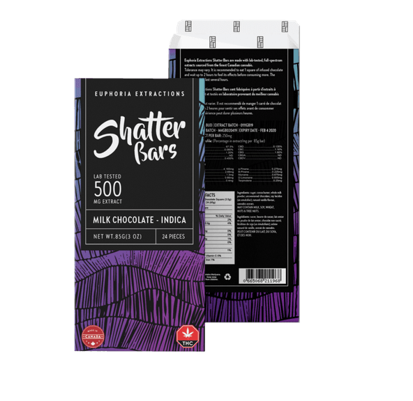 Caramel Indica 500mg Shatter Bar