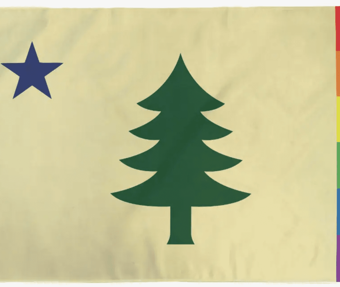 Maine Rainbow 1901 Flag