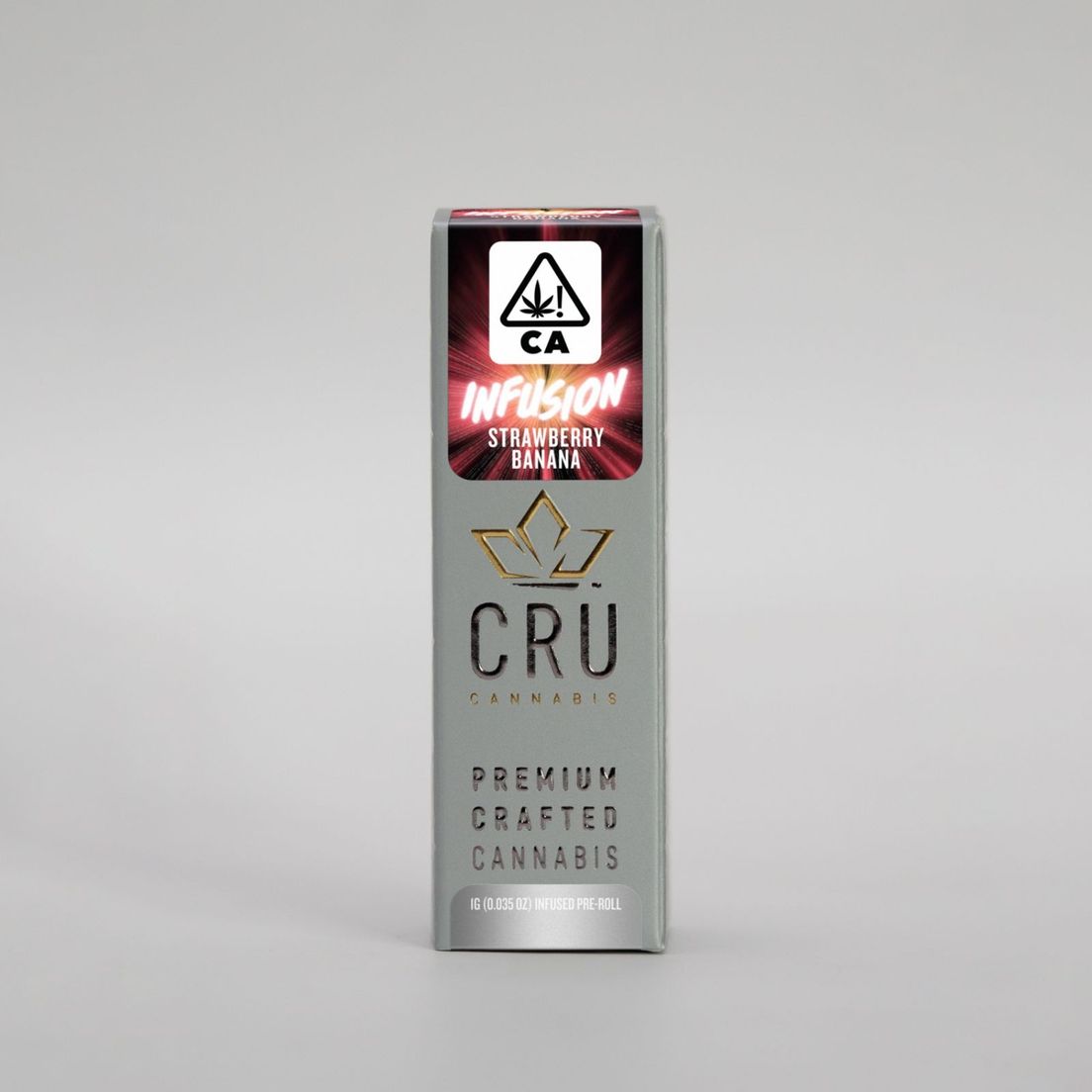 Cru - Infused Pre Roll - Strawberry Banana - 1g