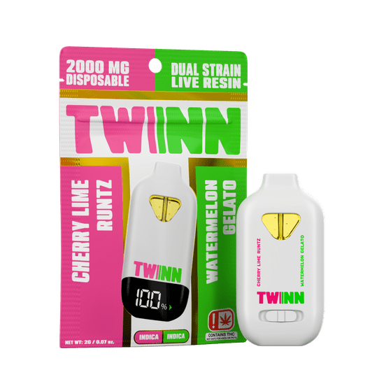 Twinn 2G Live Resin Disposable (Cherry Lime Runtz x Watermelon Gelato) at  Get Bak'd Edmond | Sweede