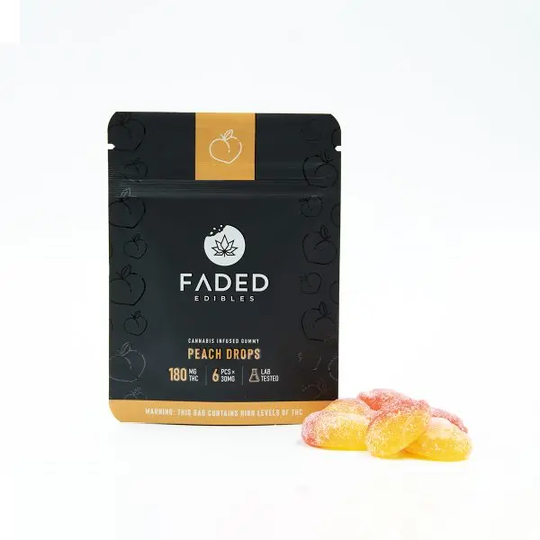 Faded Peach Drops 180mg