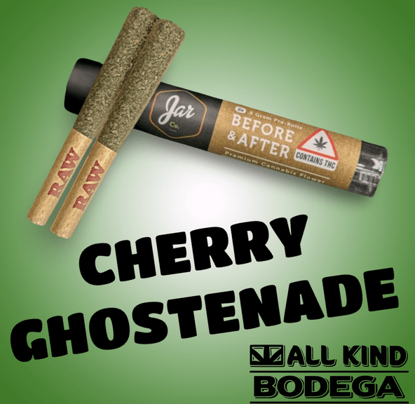 Cherry Ghostenade .5g Preroll 2 pack (1g total) (@jarcannabis2.0)
