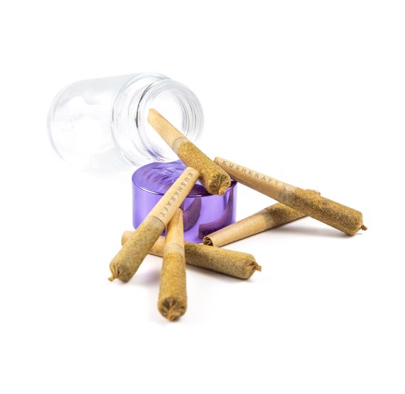 6 x 0.5g Infused Sticky Banger Pre-Roll Indica Blueberry Pie by KushKraft