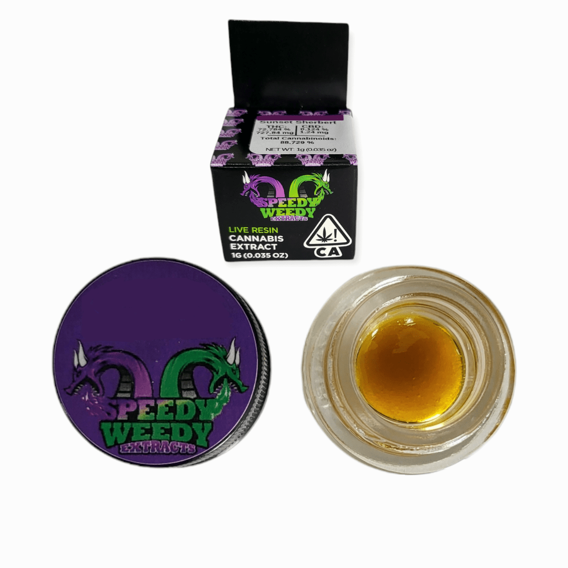 1. Speedy Weedy 1g Cured Resin Sauce - Sour Strawberry (S) 3/$60 Mix/Match