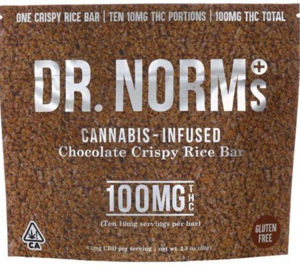 Dr. Norm's- 100mg Rice Krispy Treat Chocolate
