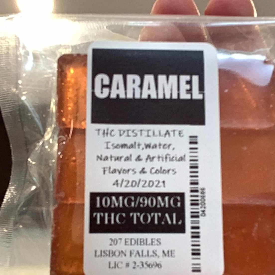 207 Caramel Hard Candy -90mg